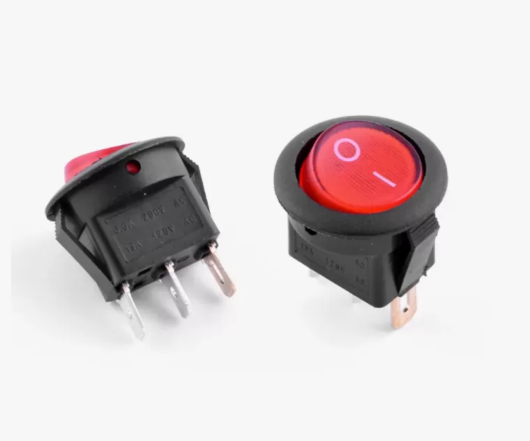 Выключатель с подсветкой с колпачком А14В1К11+ЕК2