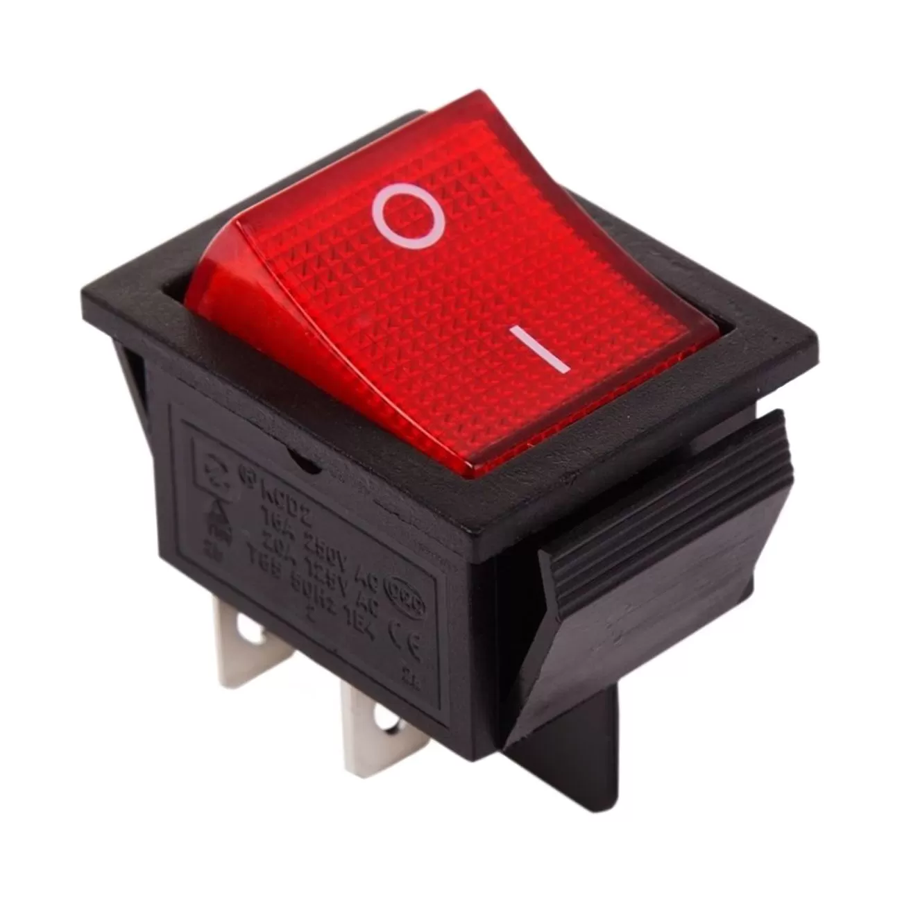 Выключатель клавишный KCD4 16А 250В