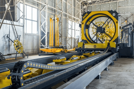 Станок для изготовления каркасов колонн с функцией автоматической сварки ТОРНАДО 15-12